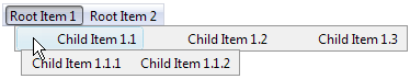 RadMenu Horizontal Childs