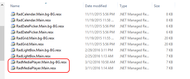 MediaPlayer Global Resources Folder