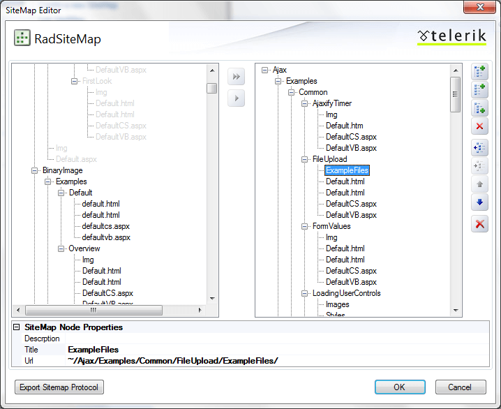 SiteMap Editor