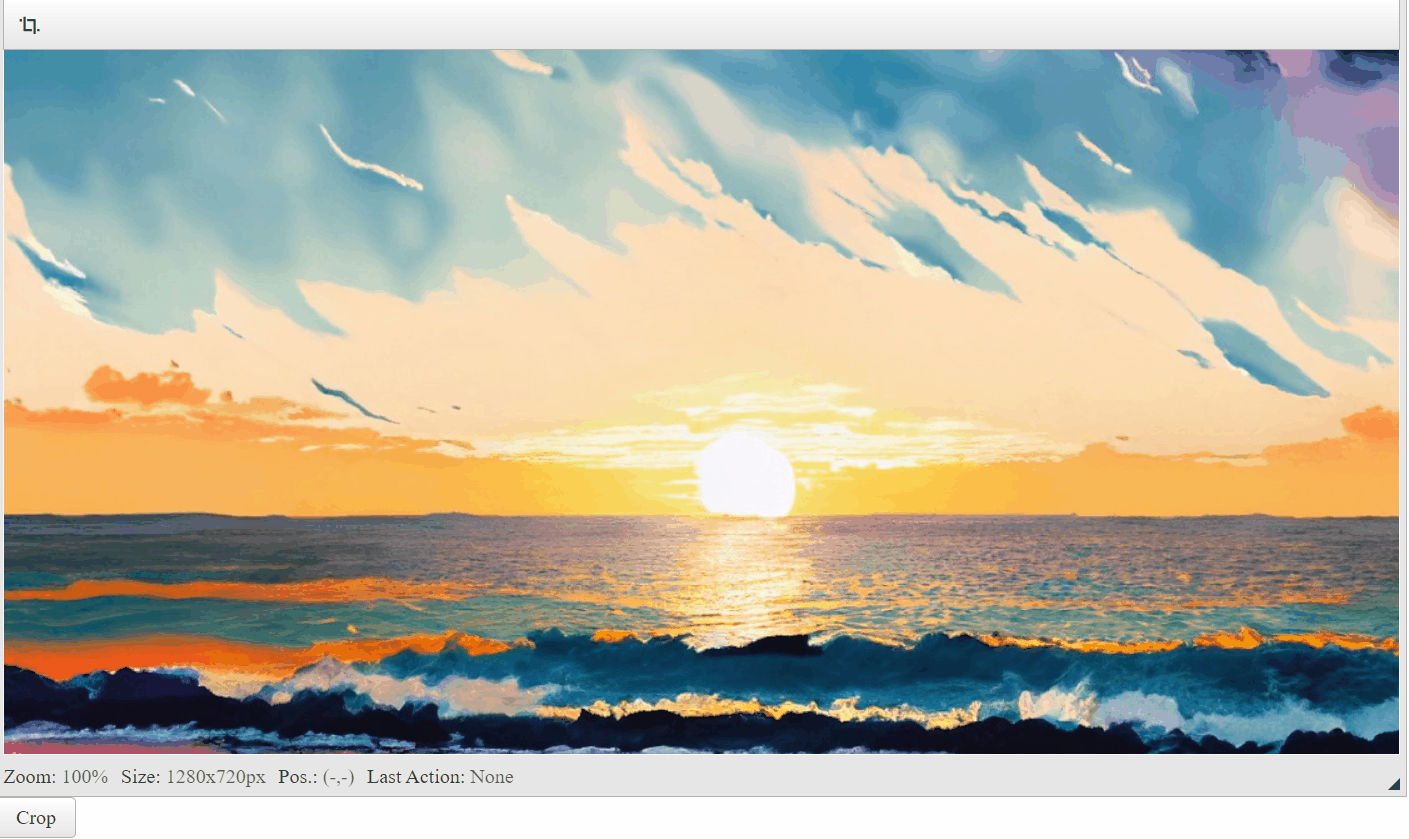 Custom ImageEditor crop