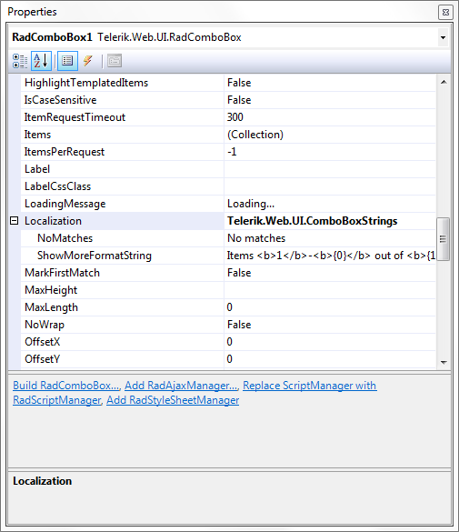 ComboBox Localization Properties
