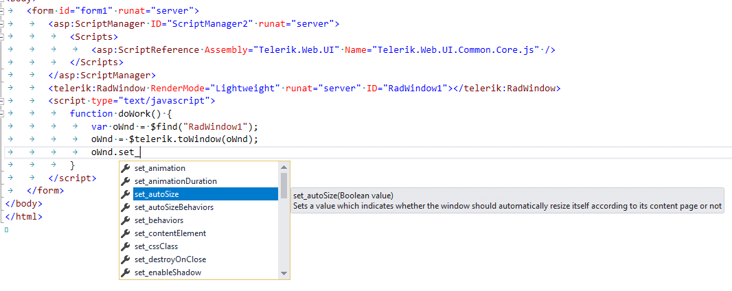 use control intellisense with old language service