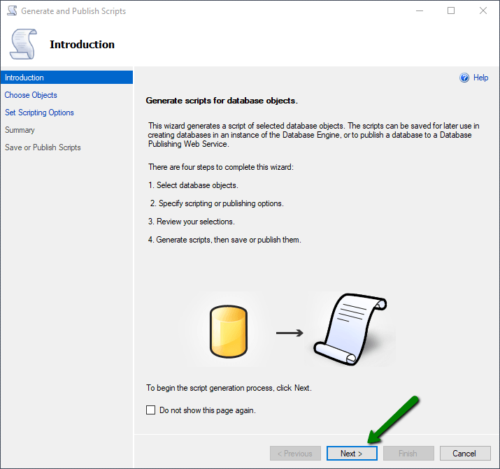 GenerateAndPublishScriptsDialog-Introduction