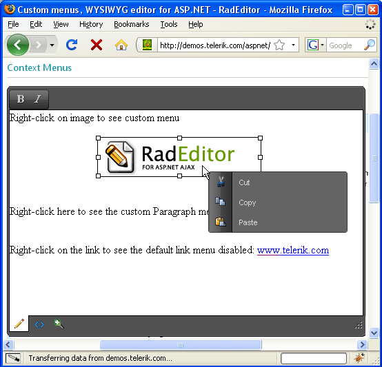 Context Menu