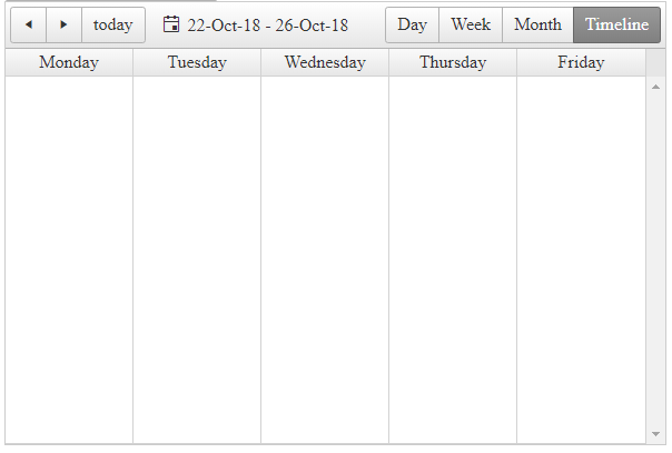 Timeline as weekview