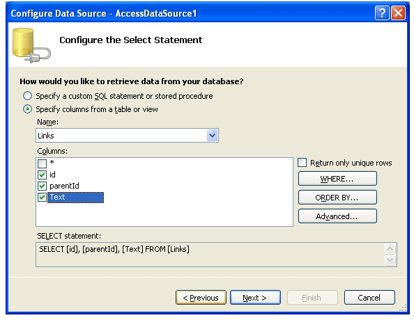 Configure Select
