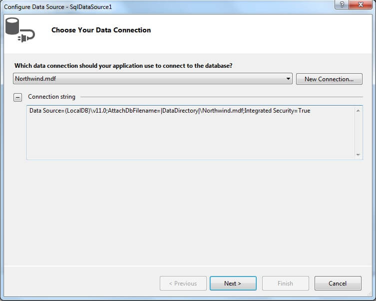 Choose Data Connection