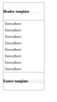 Header Footer