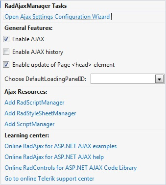 AjaxManager Tasks