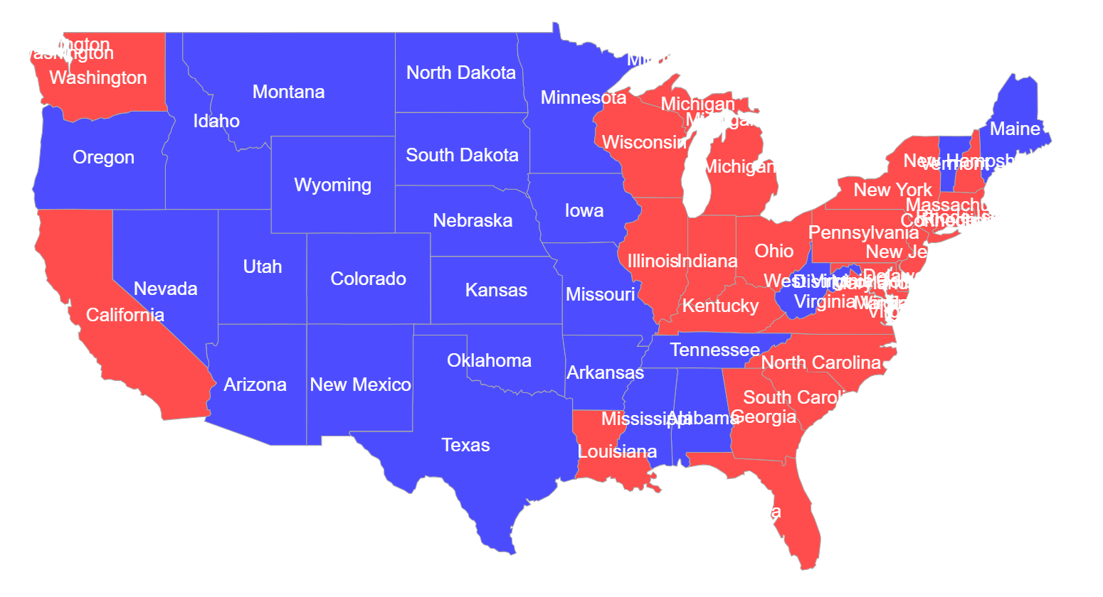 Names of each state