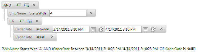 filter Programmatic Expression