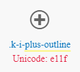 "Icon name"