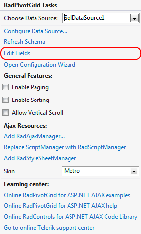 Edit Fields