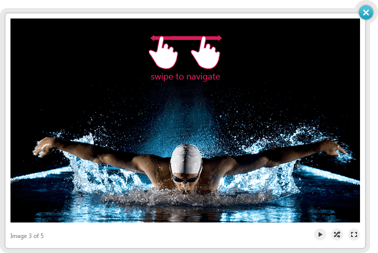 Lightbox Touch Gestures