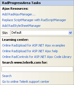 RadUpload Smart Tag