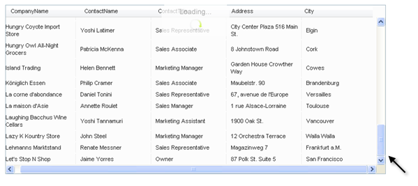 Virtual scrolling