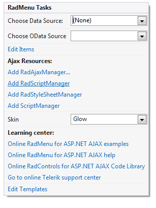RadMenu Add ScriptManager