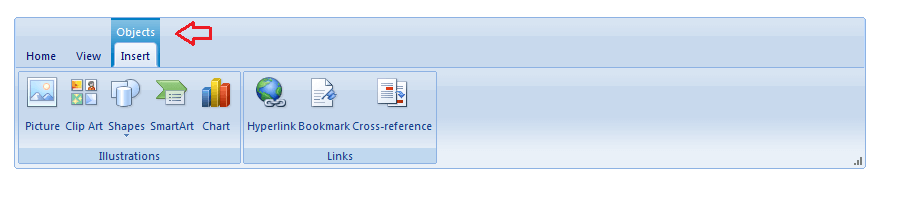 Ribbonbar Contextual Tab