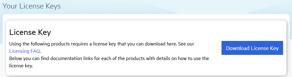 "Download License Key"