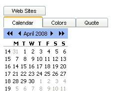 Expanded tab