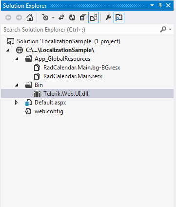 Localization Solution Explorer
