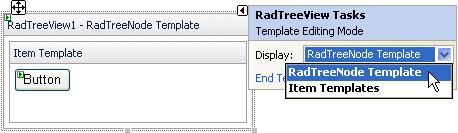 RadTreeView Templates Design Time