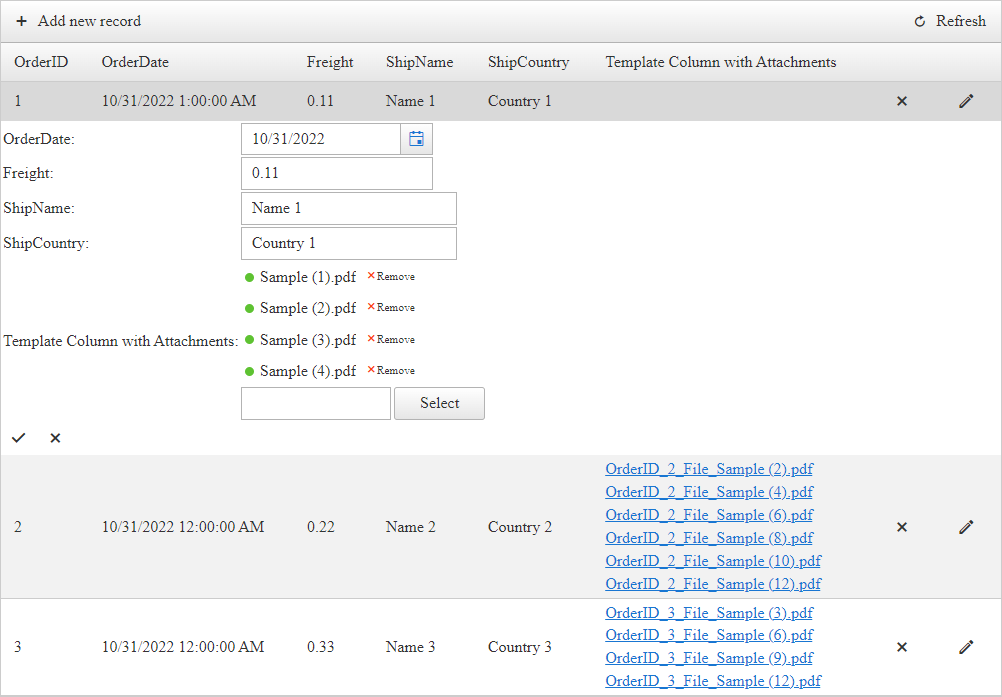 "Upload multiple attachments - showcase"