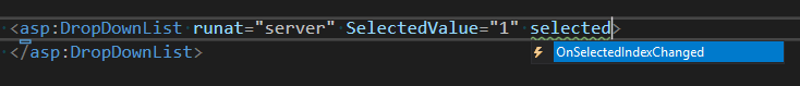 Missing property in IntellIsense