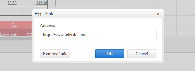 Hyperlink Popup