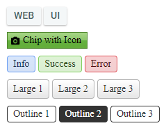 "ChipLists with different appearance"