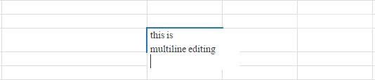 MultiLineEditing