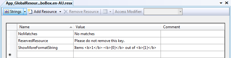 ComboBox Localization Resource Files