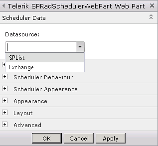 SPRad Scheduler-Data Source