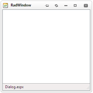 RadWindow Before