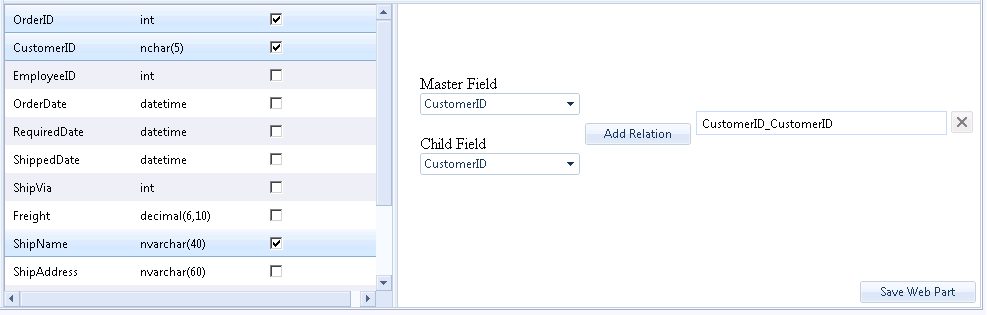 spradgrid relations