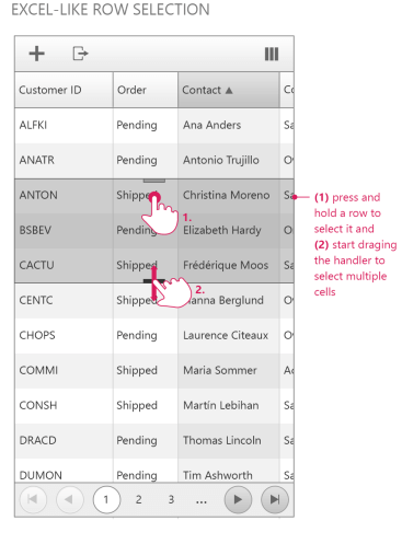 adaptive grid Selecting 3