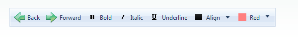 WebForms ToolBar Overview