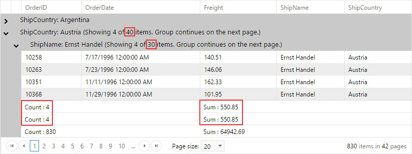 grid grouping groupfooters 1