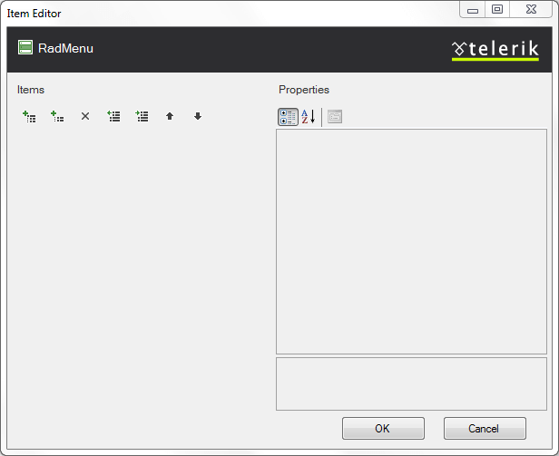 RadMenu ItemBuilder