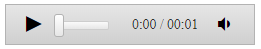 Minimialistic audio player