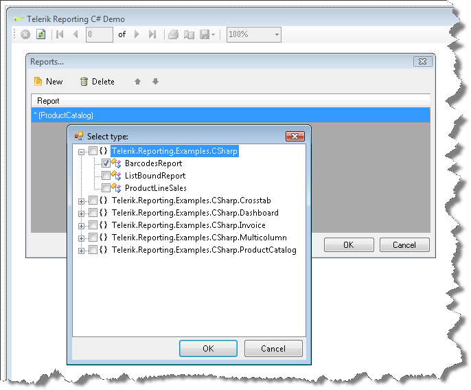 An image demonstrating how to add Telerik Reports to a Telerik ReportBook from the Report Designer
