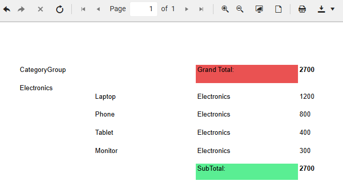 Preview Table Filter