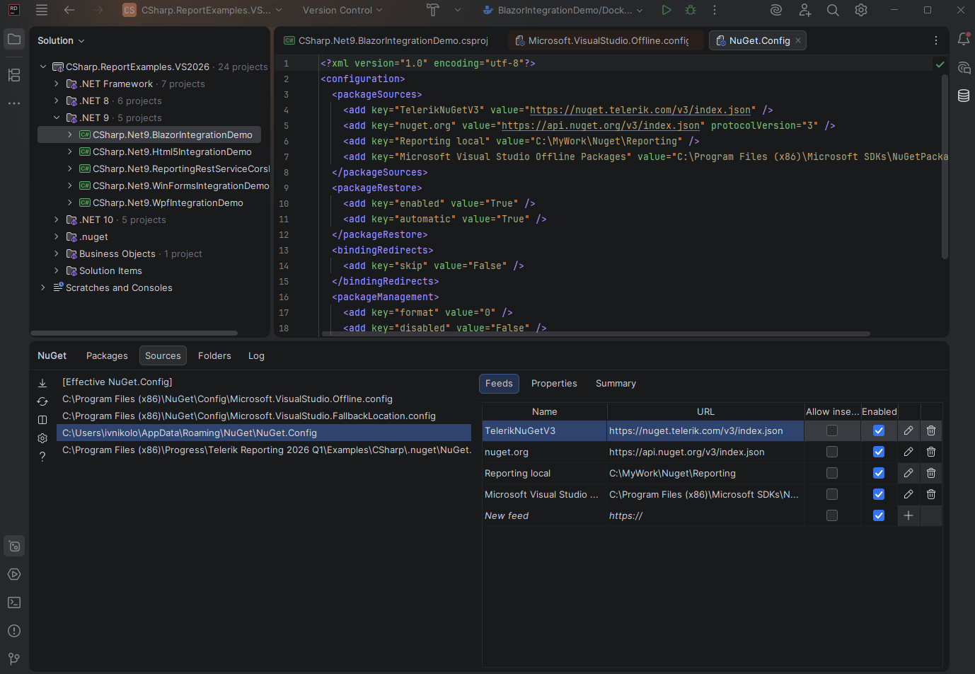 How to Configure a NuGet Feed in JetBrains Rider ><