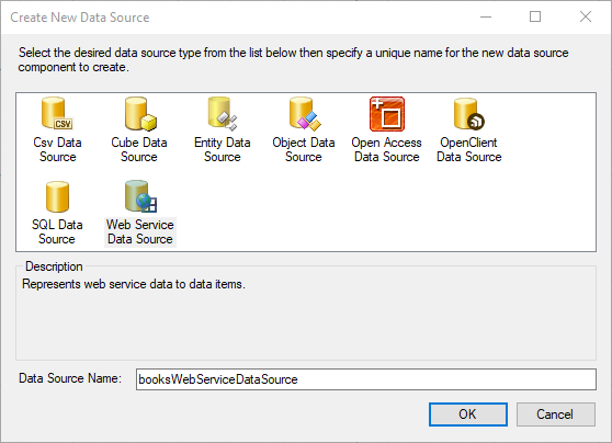 Web Service Data Source Component