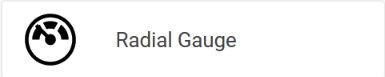 The Web Report Designer Components Tab with the Gauge Report Item in .NET Reporting