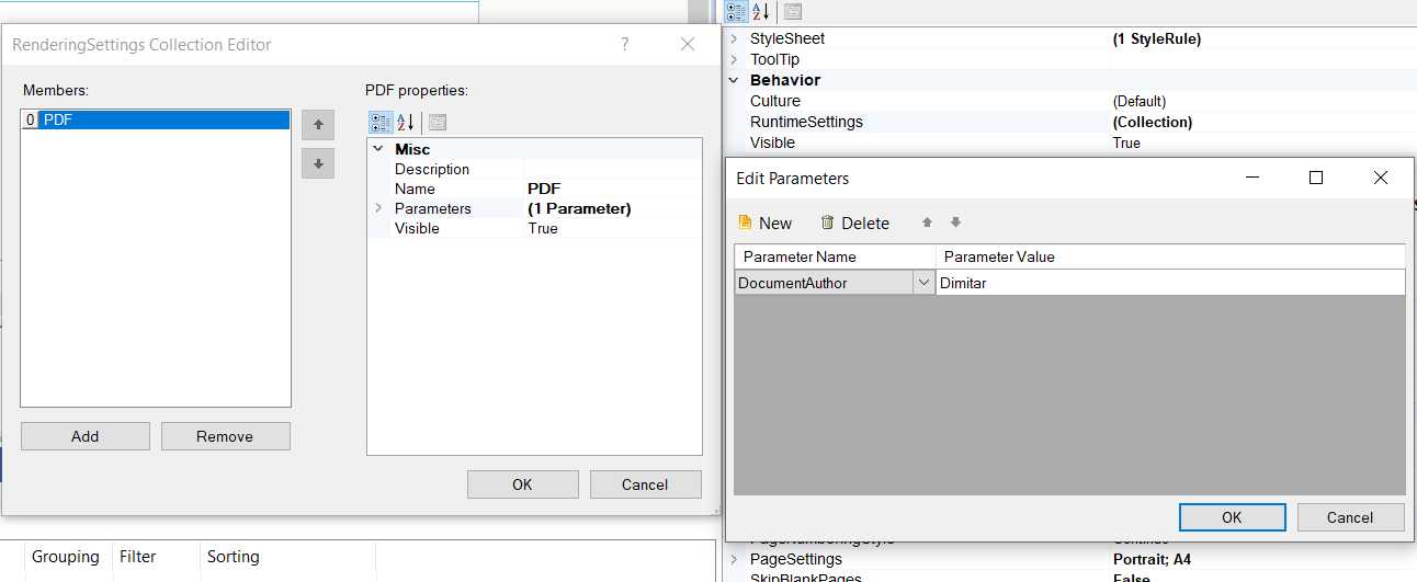 Set RuntimeSettings from the Designers