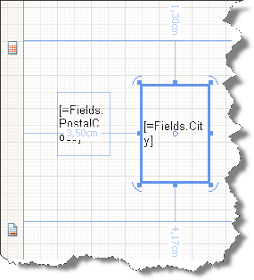 A Standalone Designer workspace with Show Dimensions turned on.