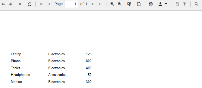 Preview Table Without Groups