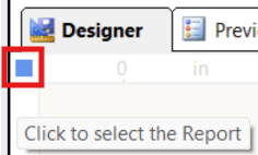 Visual Studio Report Designer's report selector button.