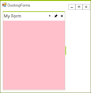 WinForms RadDock Getting Started With UserControl and Forms